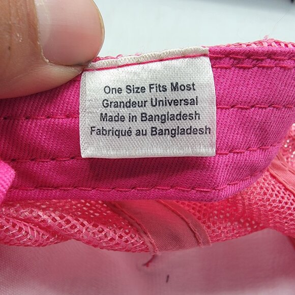 Bass Pro Shops Pink Trucker Hat Mesh Snapback Cap One Size Fits Most OSFM - Picture 10 of 10